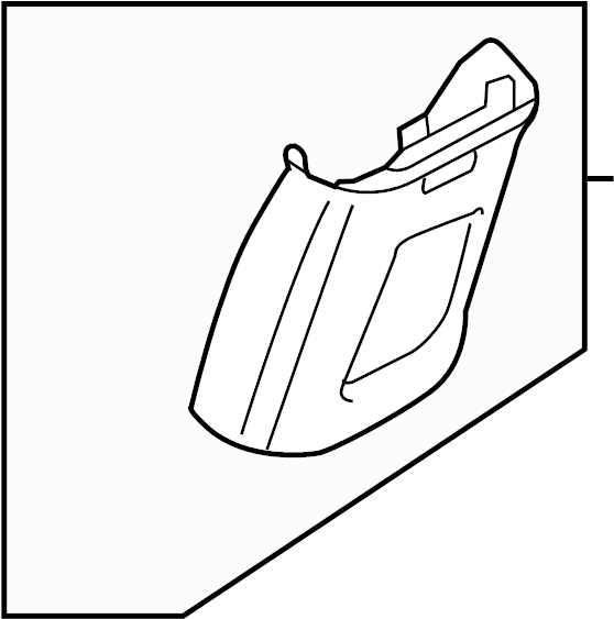 Upper Center Pillar Trim 561-867-244-A-82V