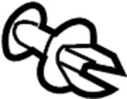 Trunk Trim Panel Clip 7H0-867-299-01C - View 38