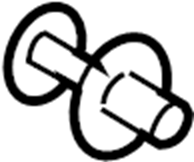 Trunk Trim Panel Clip 7H0-867-299-01C - View 36