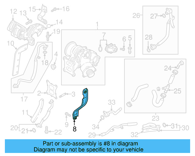 Lower Support 06K-145-536-A - View 13