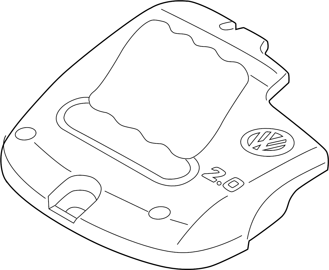 Engine Cover 06A-103-925-EF - View 3