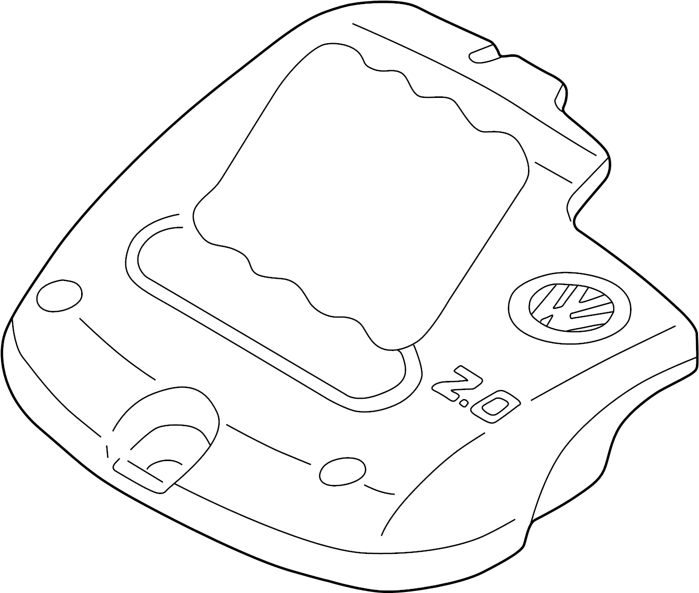 Engine Cover 06A-103-925-EF - View 4