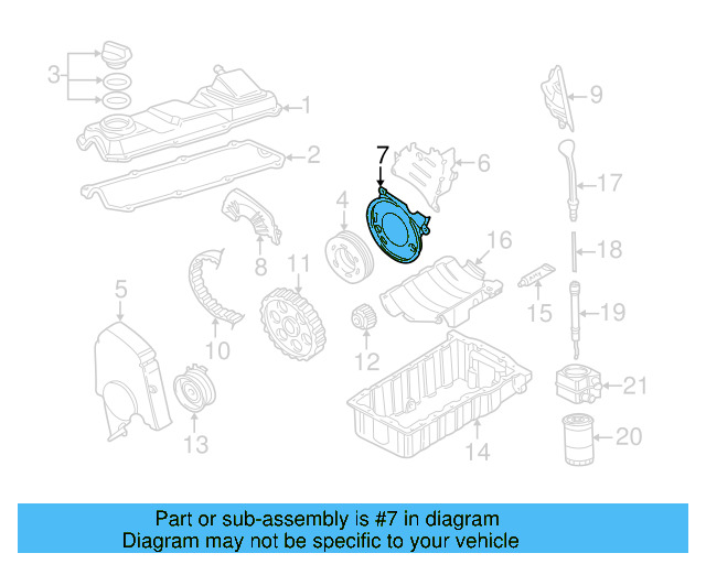 Engine Timing Cover 06A-109-175-B - View 16