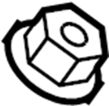 Wiper Arm Assembly Nut WHT-004-436