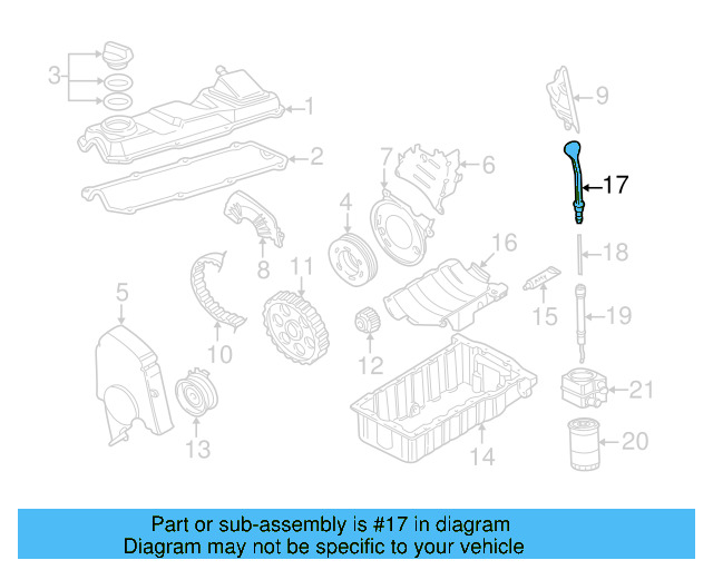 Engine Oil Dipstick 06F-115-611-A - View 6