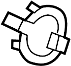 Rain Sensor Retainer 8U0-907-671 - View 3