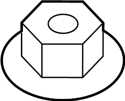 Air Bag Control Module Nut WHT-000-868 - View 2