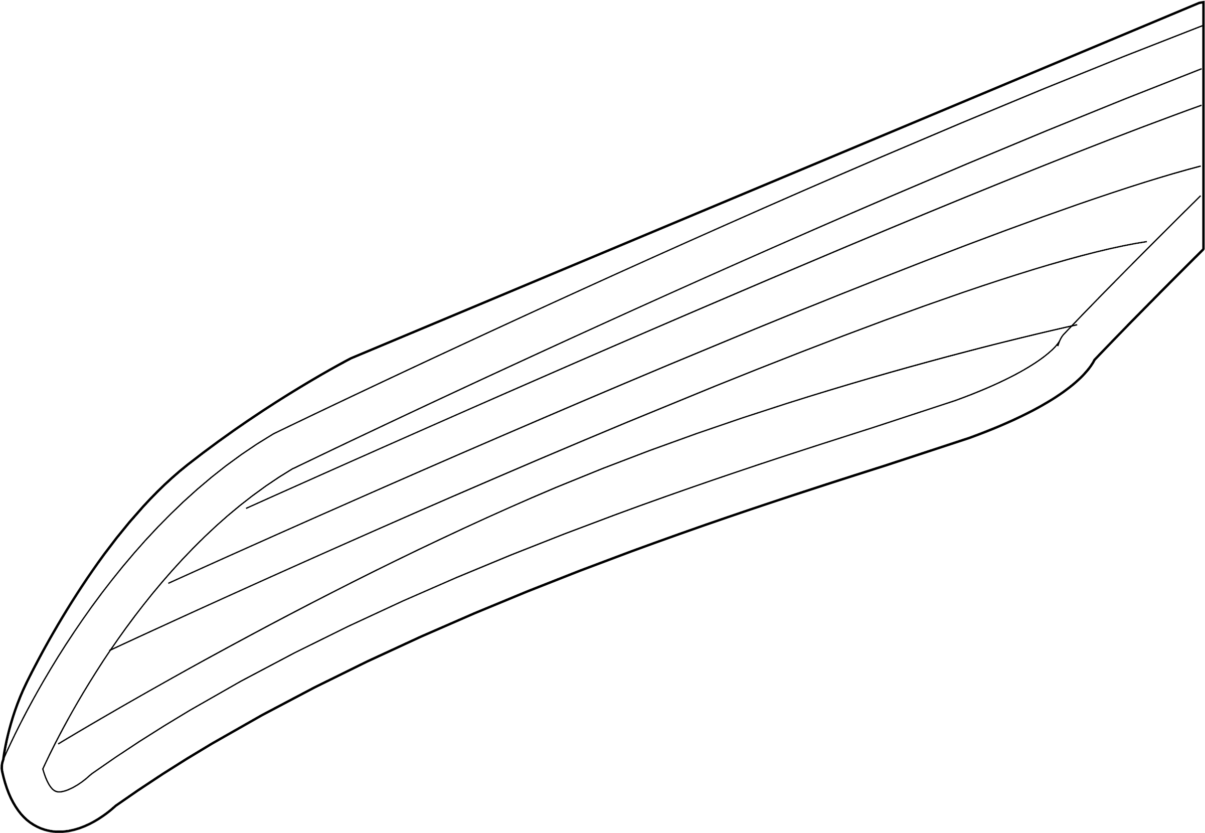 Lift Gate Glass 3C9-845-051-P