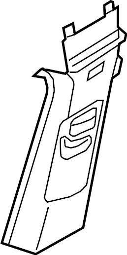 Upper Center Pillar Trim 5NN-867-244-A-RM5 - View 3