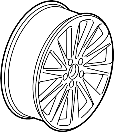 Wheel, Alloy 3C0-601-025-BA-QQ9 - View 6