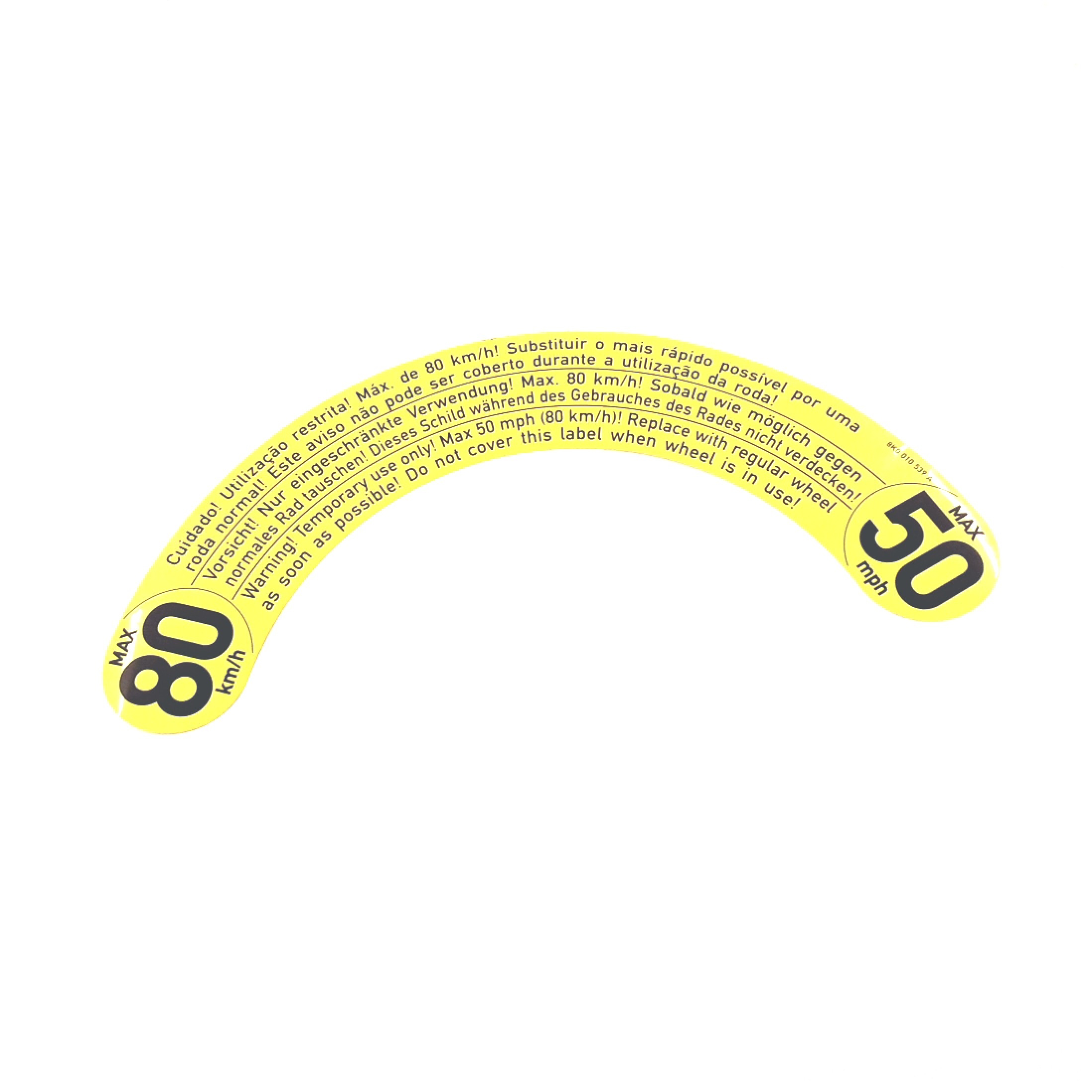 Tire Info Label 8K0-010-539-A - View 12