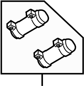 Rear Muffler Clamp 1K0-253-141-G - View 5