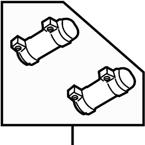 Rear Muffler Clamp 1K0-253-141-G - View 2