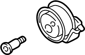 Engine Timing Belt Tensioner Pulley 06B-109-243-F - View 3