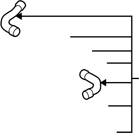 Upper Hose 1K0-122-101-DK - View 2