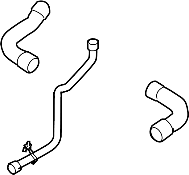 Upper Hose 1K0-122-101-DK - View 3