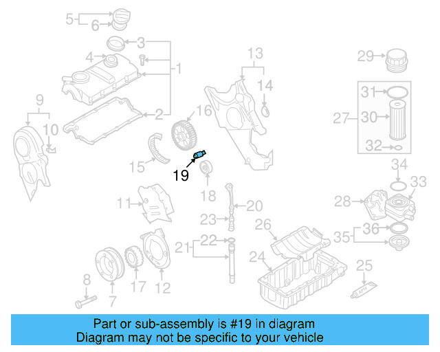 Engine Timing Belt Idler 038-109-244-N - View 8
