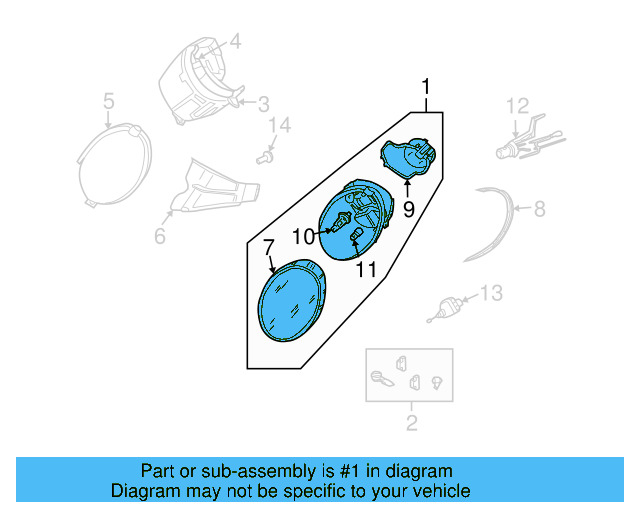 Headlamp Assembly 1C0-941-029-K - View 7