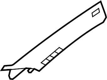 Windshield Pillar Trim 3C8-867-234-D-BR2