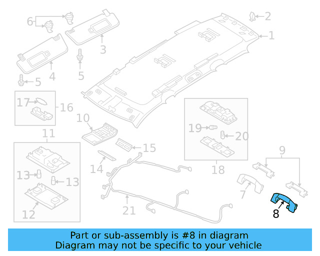 Grip Handle 2G0-857-643-ZA2 - View 10