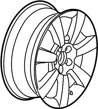 Wheel, Alloy 1C0-601-025-AB-8Z8 - View 10