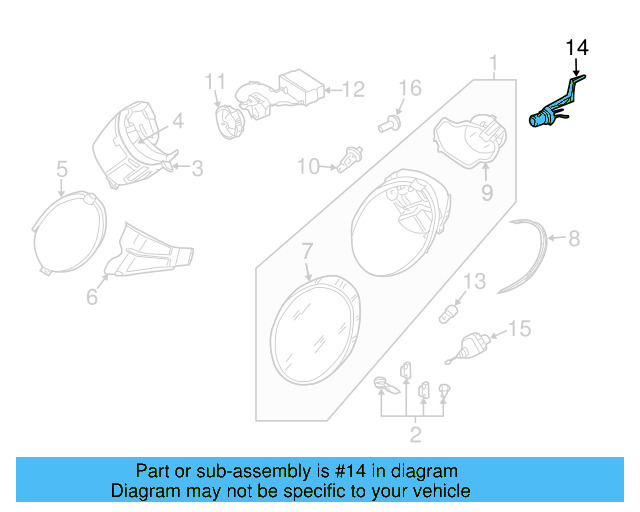 Adjust Motor Bolt 1C0-941-141 - View 24