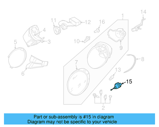 Adjuster Motor 1C0-941-295-A - View 4