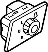 Mirror Switch 561-959-565-J-XSH