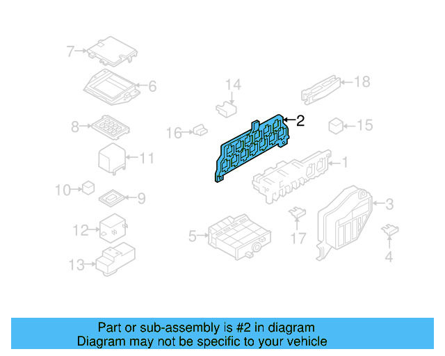 Relay & Fuse Plt Mount 8D0-937-503-E - View 7