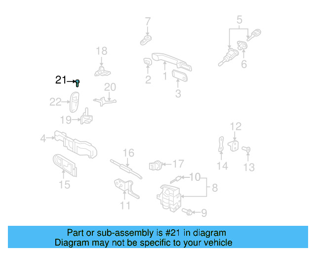 Upper Hinge 1C0-831-402-J - View 7