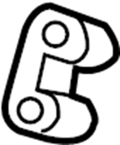 Pillar Reinforced Nut Plate 6R0-810-681 - View 2