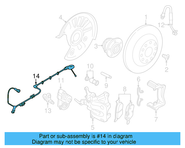 ABS Sensor Wire 3CN-927-902-E