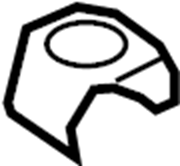 Brake Hydraulic Line Bracket 4D0-611-715-B - View 4