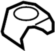 Brake Hydraulic Line Bracket 4D0-611-715-B - View 3