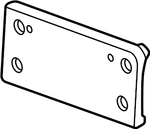 License Bracket 5GM-807-287-H-9B9 - View 2
