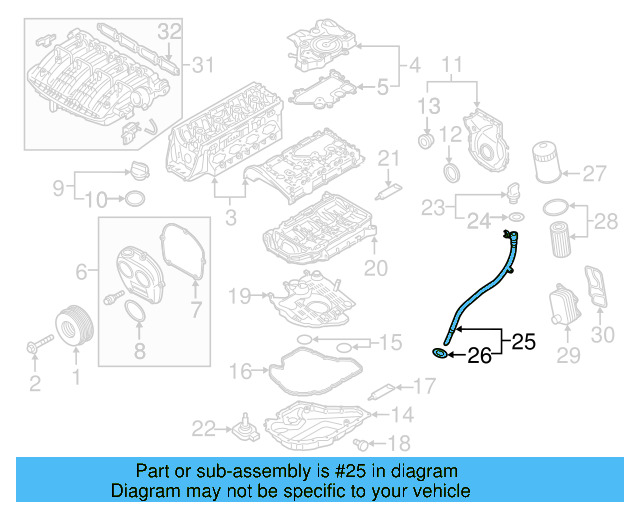 Tube 06K-115-610-M - View 32