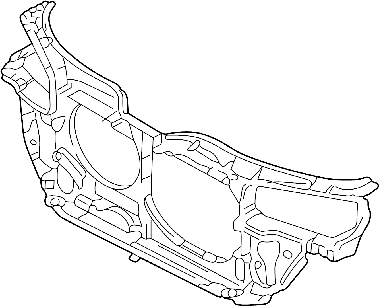 Radiator Support 3B0-805-594-M - View 3