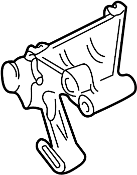 Power Steering Pump Rear Bracket 028-145-529 - View 2