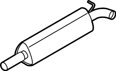 Center Muffler 5QM-253-209-BB - View 2