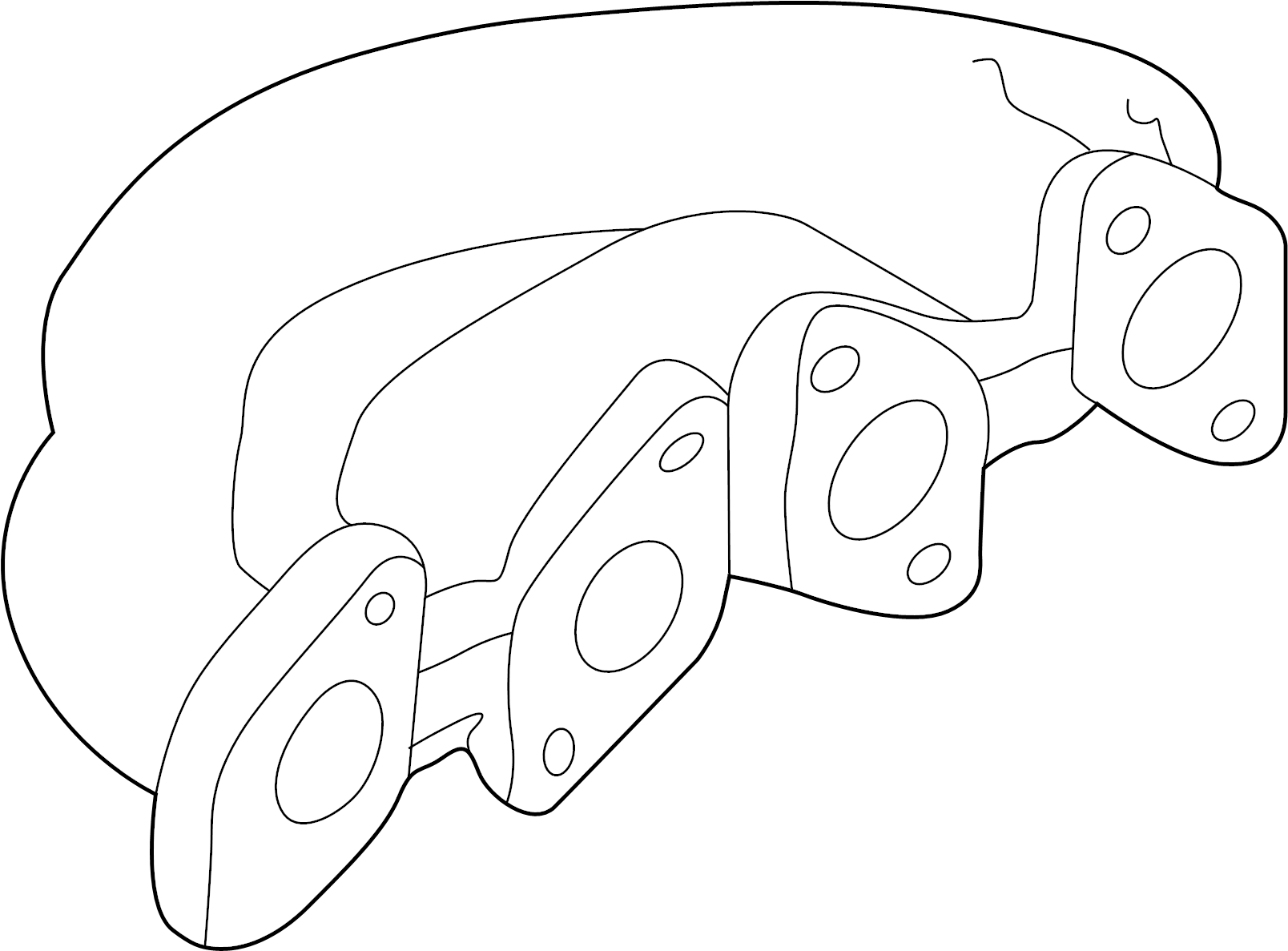 Exhaust Manifold 058-253-033-E - View 3