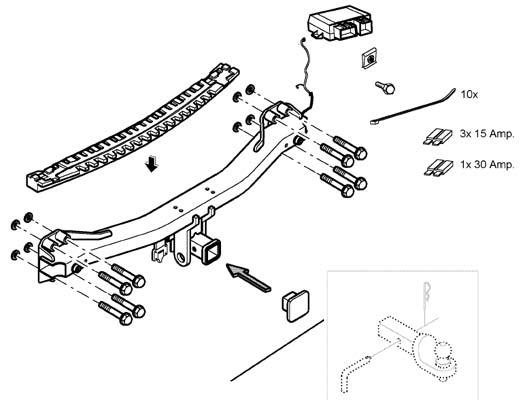 Tow Hitch 7L0-092-105-UA