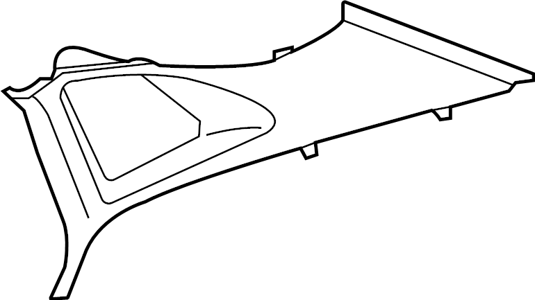 Rear Pillar Trim 11K-867-288-4PK - View 2