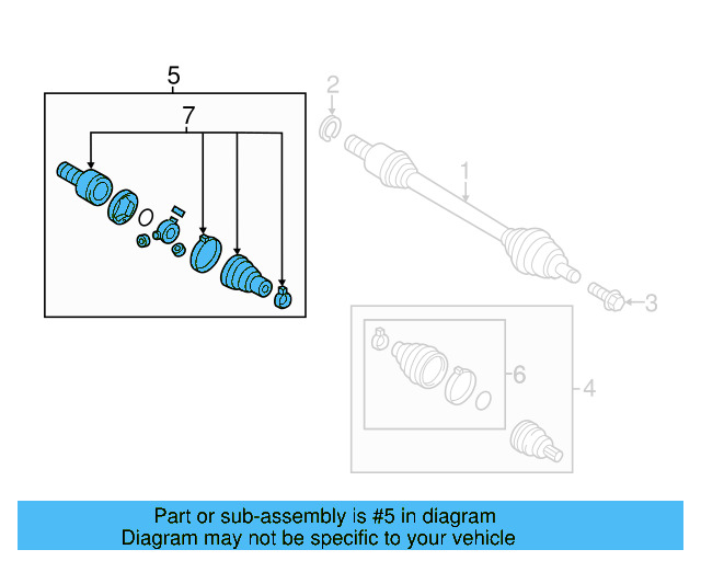 Inner Joint Assembly 1KM-498-103 - View 24