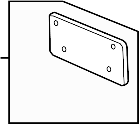 License Bracket 5K0-807-285-E-9B9 - View 3