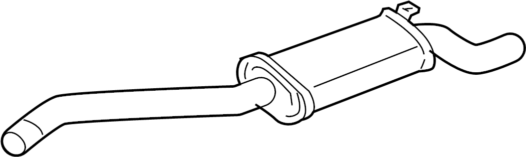 Muffler W/Tailpipe 074-253-609-AB - View 2