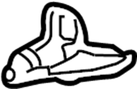 Upper Hinge 1C0-831-401-J - View 2