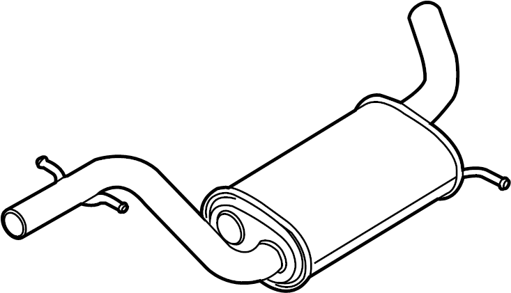 Front Muffler 1K0-253-209-CR - View 2