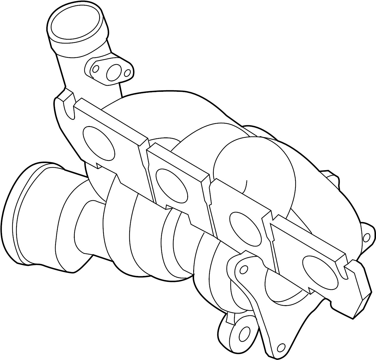 Exhaust Manifold 06F-145-702-CX - View 2