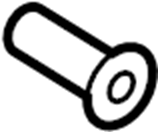 License Bracket Nut WHT-007-341 - View 2