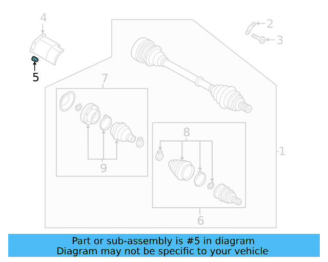 Cv Joint Splash Shield Nut 1K0-407-407 - View 6